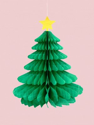 1шт Украшение рождественская елка в форме с помпоном