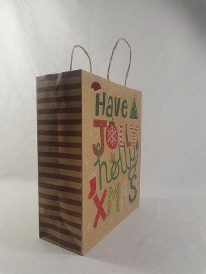 Подарочная сумка с рождественским рисунком 5шт