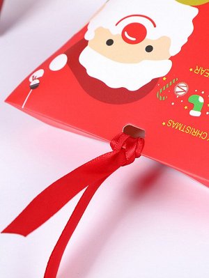 12шт Подарочный пакет Рождественский санта-клаус принтом