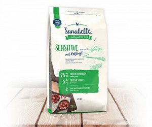 Sanabelle Sensitive с птицей сухой корм для кошек 0,4 кг