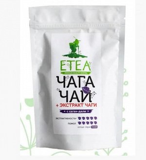 Чайный напиток "Чага Чай" + ЭКСТРАКТ ЧАГИ с саган-дали (белый пакет), 100 г Экочай