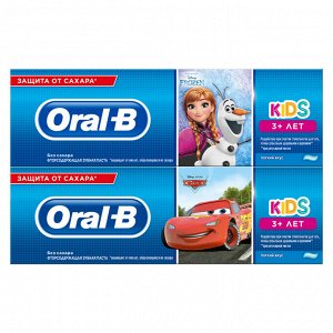 ORAL_B Зубная паста Kids для детей Легкий вкус Frozen/Cars 75мл