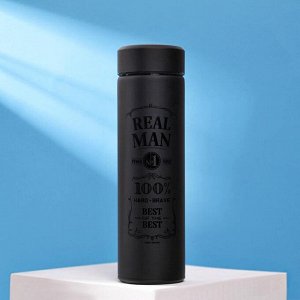 Термос "Real man", 500 мл, сохраняет тепло 15 ч
