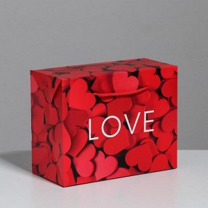 Пакет—коробка Love 23 × 18 × 11 см