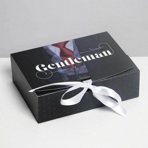 Коробка складная подарочная «Джентельмен», 16.5 ? 12.5 ? 5 см