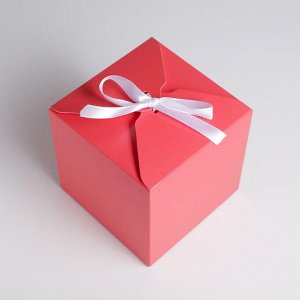 Коробка складная «Красная», 12 ? 12 ? 12 см