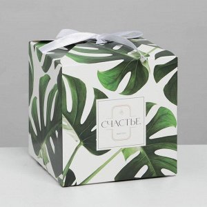 Коробка складная «Green», 12 ? 12 ? 12 см