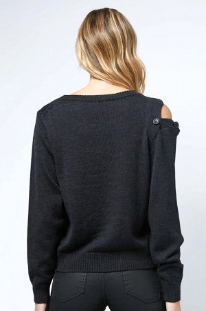 Джемпер Несколько вариантов цвета

Пуловер с длинными рукавами, плавным круглым вырезом и окантовкой в виде резинки. Модель декорирована с правой стороны функциональными пуговицами, которые вы можете 