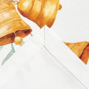 Набор сервировочных салфеток Этель &quot;Сhristmas bells&quot; 40х40см 4 шт, 100%хл, саржа 190 гр/м2