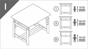 Комплект растущей детской мебели Polini Eco 400 SM,68х55 см