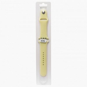 Ремешок ApW03 для "Apple Watch 42/44 mm" Sport Band (S) (lemon cream)