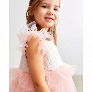 MINAKU Платье нарядное детское, цвет розовый, рост 128 см