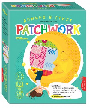 Развивающая игра из дерева "Домино в стиле patchwork" 89815