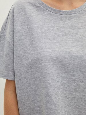 LCW CASUAL женская футболка с короткими рукавами и круглым вырезом