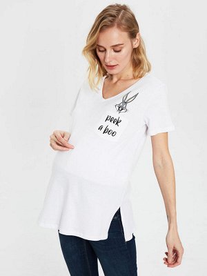 Хлопковая футболка для беременных Bugs Bunny