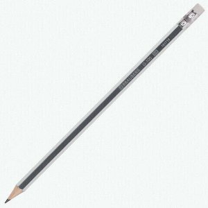 Набор карандашей чернографитных BRAUBERG "G-100" 4 шт., HB, с ластиком, корпус ассорти, 181715