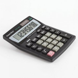 Калькулятор настольный ОФИСМАГ OFM-1807, КОМПАКТНЫЙ (140х105 мм), 8 разрядов, двойное питание, 250223