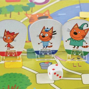Игра-ходилка настольная детская "Три кота. Рыболовы", игровое поле, фишки, жетоны, ЗВЕЗДА, 8767