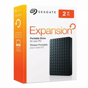 Внешний жесткий диск SEAGATE Expansion 2TB, 2.5&quot;, USB 3.0, черный, STEA2000400