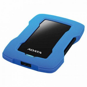 Внешний жесткий диск A-DATA DashDrive Durable HD330 1TB, 2.5&quot;, USB 3.0, синий, AHD330-1TU31-CBL