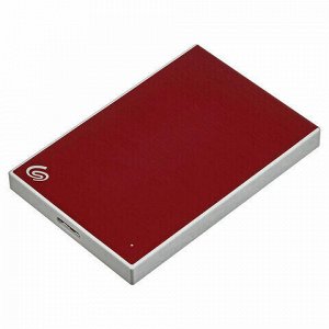 Внешний жесткий диск SEAGATE Backup Plus Slim 1TB, 2.5", USB 3.0, красный, STHN1000403