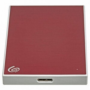 Внешний жесткий диск SEAGATE Backup Plus Slim 1TB, 2.5", USB 3.0, красный, STHN1000403
