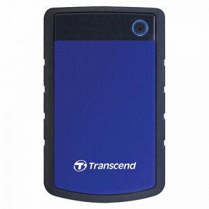 Внешний жесткий диск TRANSCEND StoreJet 1TB, 2.5", USB 3.0, синий, TS1TSJ25H3B
