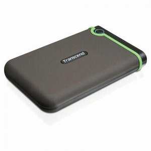 Внешний жесткий диск TRANSCEND StoreJet 1TB, 2.5", USB 3.0, зеленый, TS1TSJ25M3G, TS1TSJ25A3K