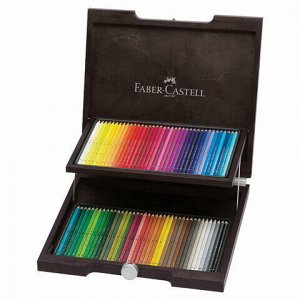 Карандаши цветные акварельные художественные FABER-CASTELL "Albrecht Durer", 72 цвета, деревянный ящик, 117572