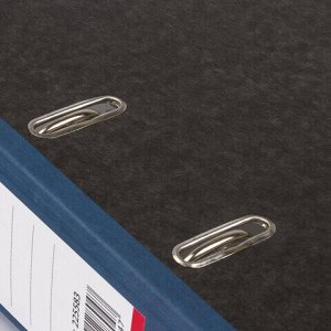 Папка-регистратор ОФИСМАГ, фактура стандарт, с мраморным покрытием, 75 мм, синий корешок, 225583