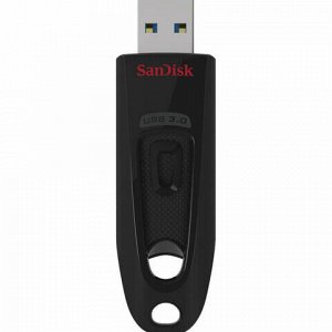 Флеш-диск 128 GB, SANDISK Cruzer Ultra, USB 3.0, черный, SDCZ48-128G-U46