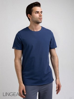 Трикотажная мужская футболка индиго ВФ-10 (17)