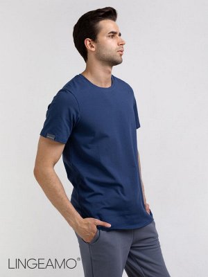 Трикотажная мужская футболка LINGEAMO индиго ВФ-10 (17)