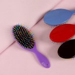 Расчёска массажная, 7 ? 22 см, цвет МИКС