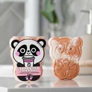 Beauty FOX Бомбочка для ванны «Панда», шоколад, 120 г