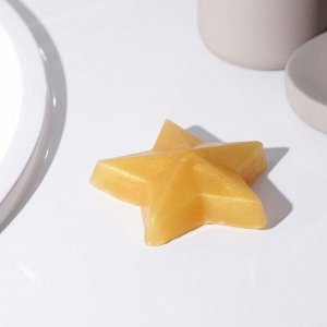 Фигурное мыло ручной работы в форме звезды "Настоящему защитнику", 50 г, аромат апельсин