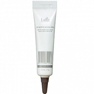 Пилинг для кожи головы Lador Scalp Scaling Spa Ampoule 15 мл (перевод на русском языке идет на пачке, в пачке 20 штук), шт