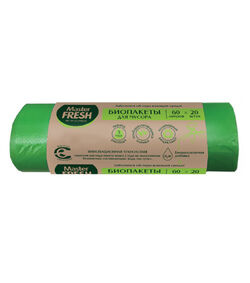 Master FRESH БИО пакеты для мусора 60 л, 20 шт. биоразлагаемые