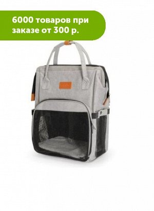 Переноска-рюкзак"Pet" серый 27x24x42 см