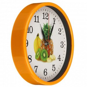 LADECOR CHRONO Часы настенные круглые, 20 см, пластик, стекло, 1хАА, 4 дизайна