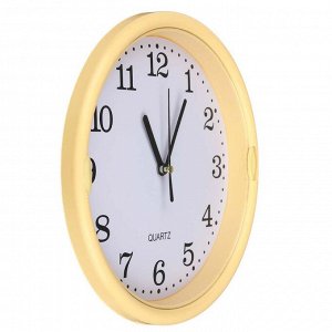 LADECOR CHRONO Часы настенные круглые, 22 см, пластик, стекло, 1хАА, 4 цвета