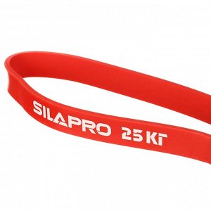 SILAPRO Лента для фитнеса силовая эластичная 208х0,45х2,2см, латекс, 25 кг