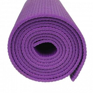 SILAPRO Коврик для йоги и фитнеса 61х173х0, 4см, ПВХ, 4 цвета