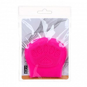 ЮНИLOOK Щеточка для умывания, силикон, 7,5х7,5см, 6 цветов