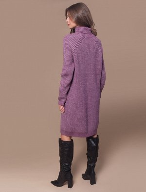 Платье вязаное женское лиловый (D32.072)