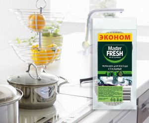 Master FRESH ЭКОНОМ Мочалки для посуды металлические, 2 шт.