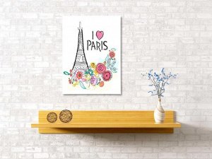 Картина "Люблю Париж", 40*60 см.