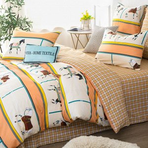 Viva home textile Комплект постельного белья Делюкс Сатин L323