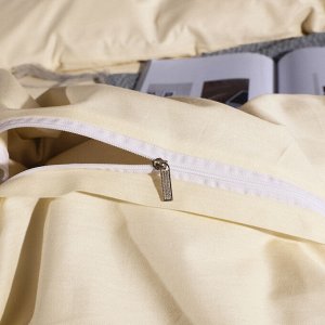Комплект постельного белья Однотонный Сатин Элитный на резинке OCER010