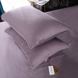 Viva home textile Комплект постельного белья Однотонный Сатин Премиум на резинке OCPR008